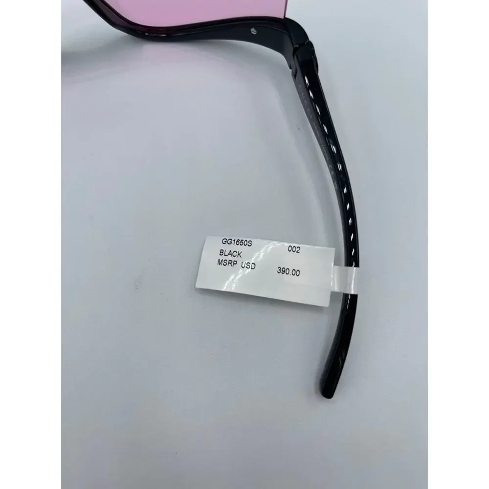 GUCCI Shield GG1650S 002 Black Pink Unisex Sunglasses